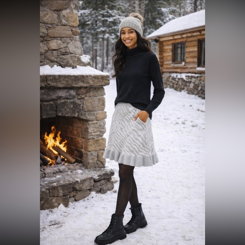 ANTHROPOLOGIE NWT Dolan Left Coast Knit Mini Skirt Size S